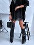 LARGE SIZE sweater "SHAKE IT FF89" - BLACK